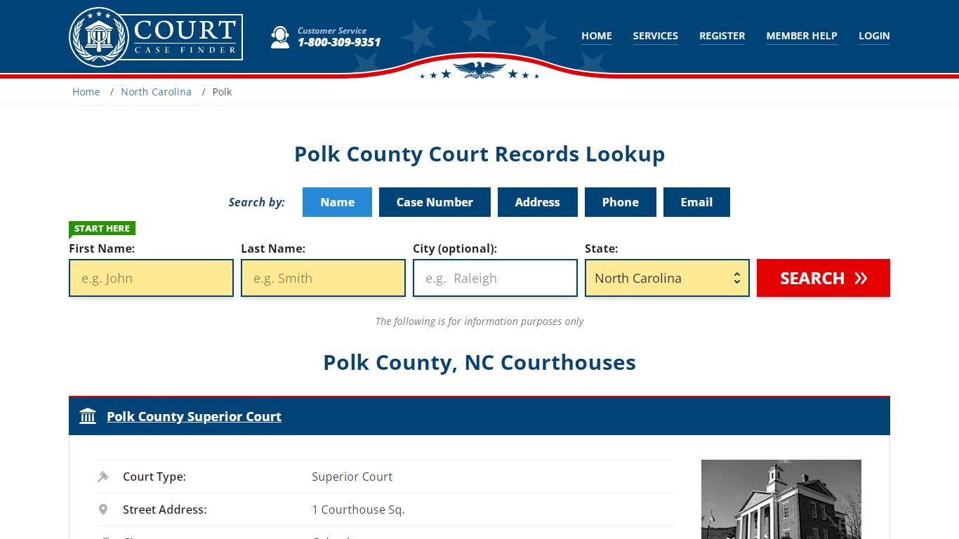 Polk County Court Records | NC Case Lookup